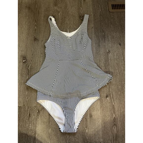 Sia Swim‎ Australia Navy White Striped Bikini Bottoms US Size 8 - Picture 8 of 8